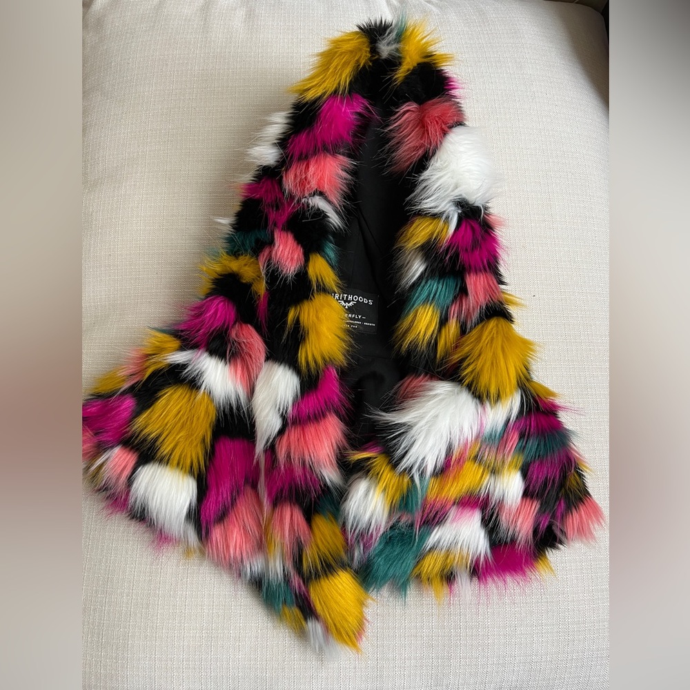 SpiritHoods Butterfly Faux Fur Shawl